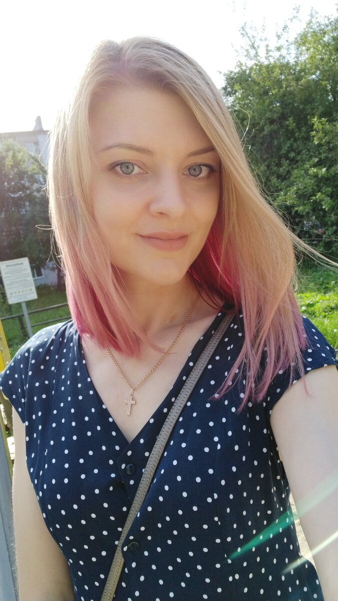 Верхние кончики тоже немного окрасились.