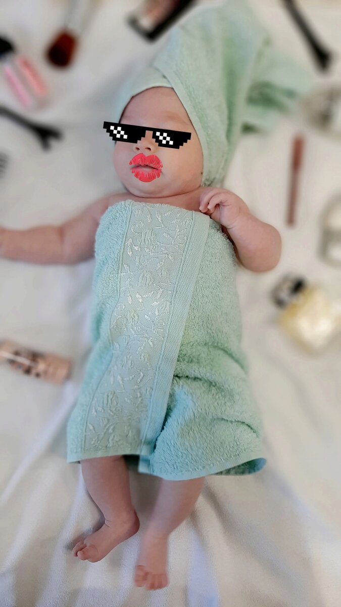 Сладкая наша девчушечка в 2 месяца