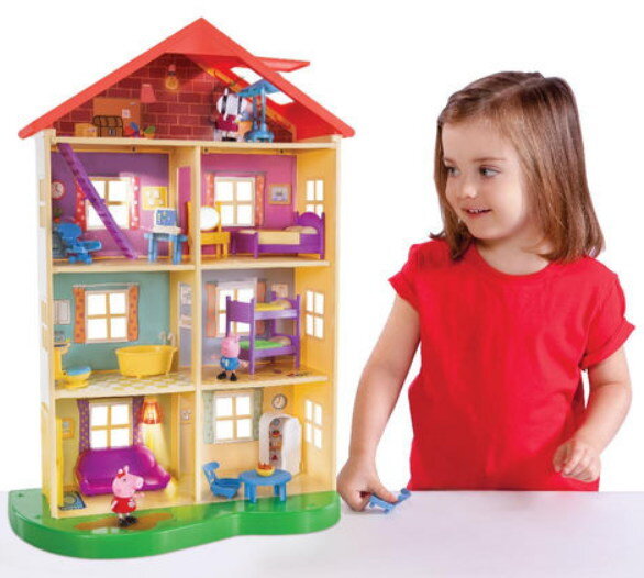 Дом высотой 60 см, 4 яруса, три фигурки в комплекте!
