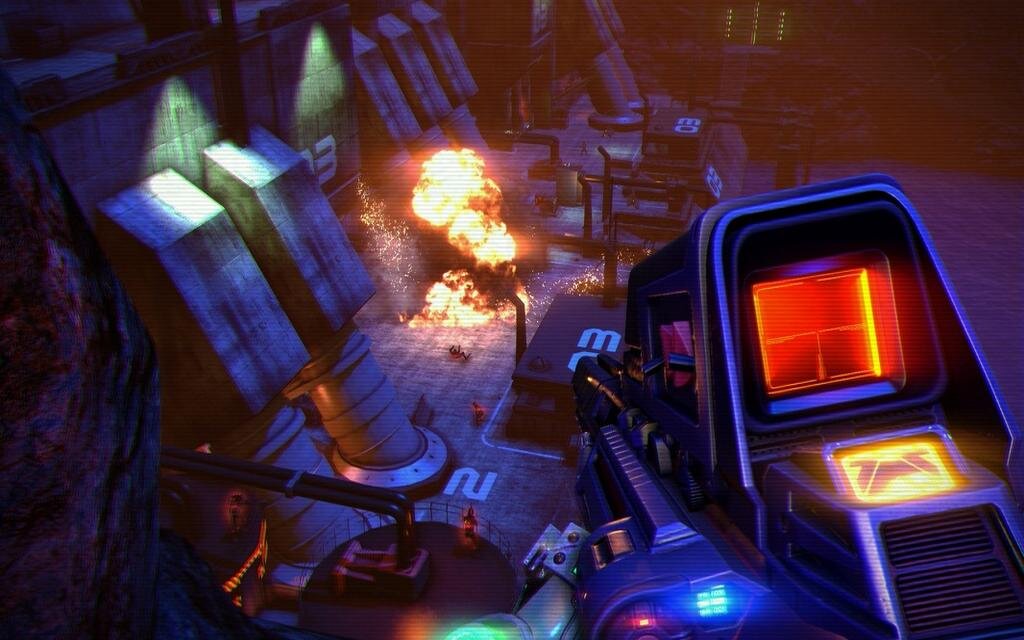 Far Cry 3: Blood Dragon (игра схожа с предыдущей частью и использует часть одного и того же мира Far Cry)