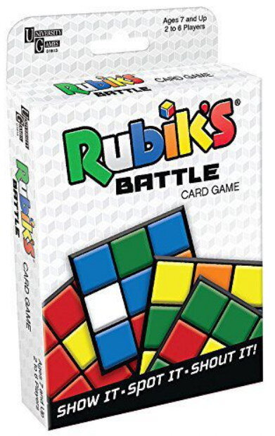 Rubik's Battle, упаковка карточной игры на основе кубика Рубика.
