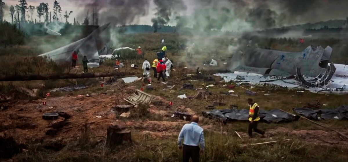 Авиакатастрофа возле Боденского озера - кадр из фильма "Непрощенный"