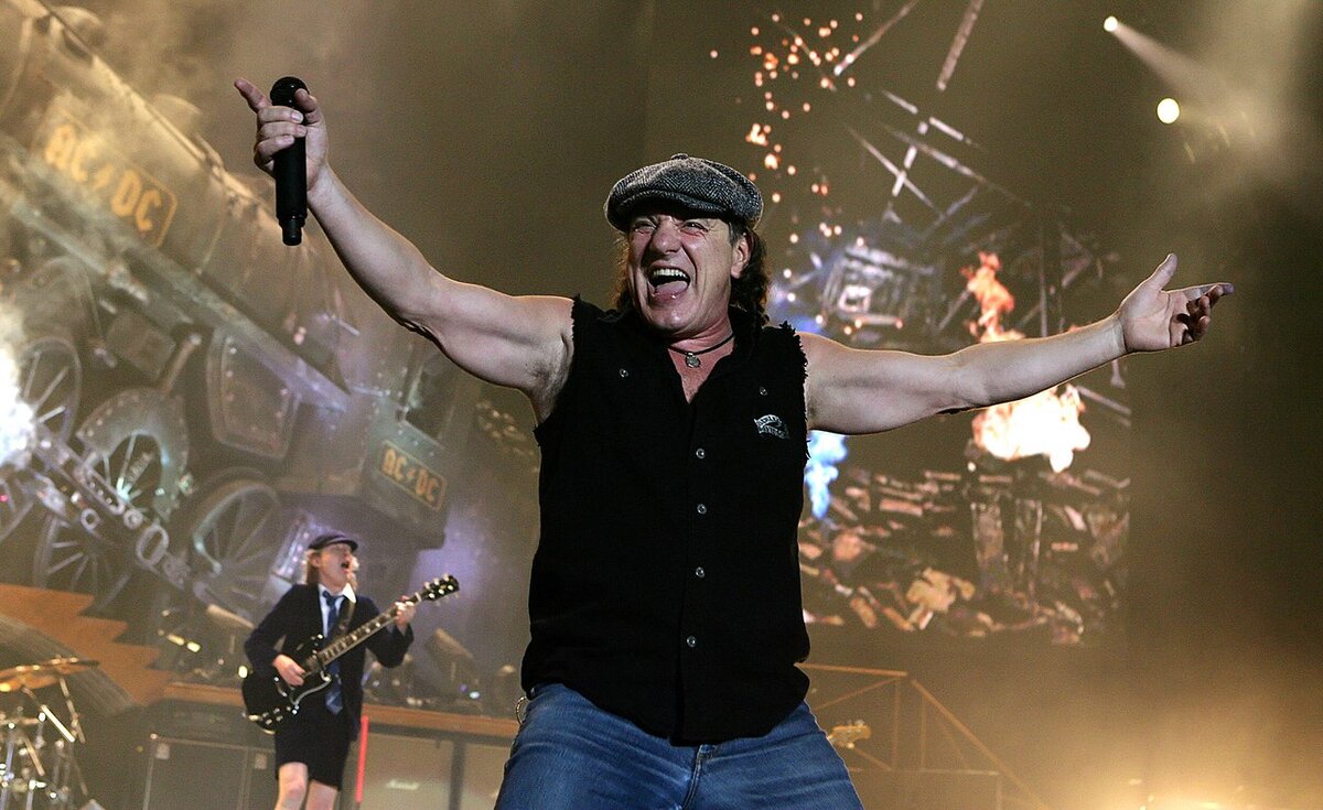 День рождения джонсона. Солист AC DC. Брайан Джонсон. Brian Johnson AC DC. Брайан Джонсон рок-музыкант.