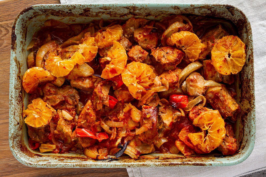 🥘 Оригинальная свинина с мандаринами