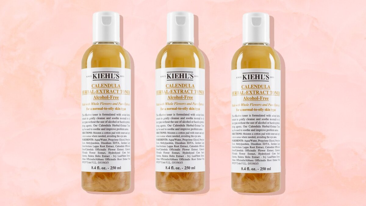 Бесспиртовой тоник с календулой для нормальной и жирной кожи Calendula Herbal Extract Alcohol-Free Toner