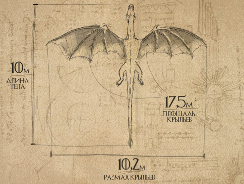 Геометрия модельного дракона