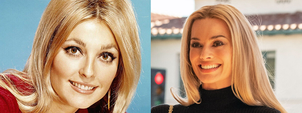 Шерон Тейт (слева) и Марго Робби (справа) в роли неё