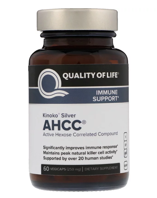 Выбор редакции -  Quality of Life Labs, Kinoko Silver AHCC, 250 мг, 60 растительных капсул