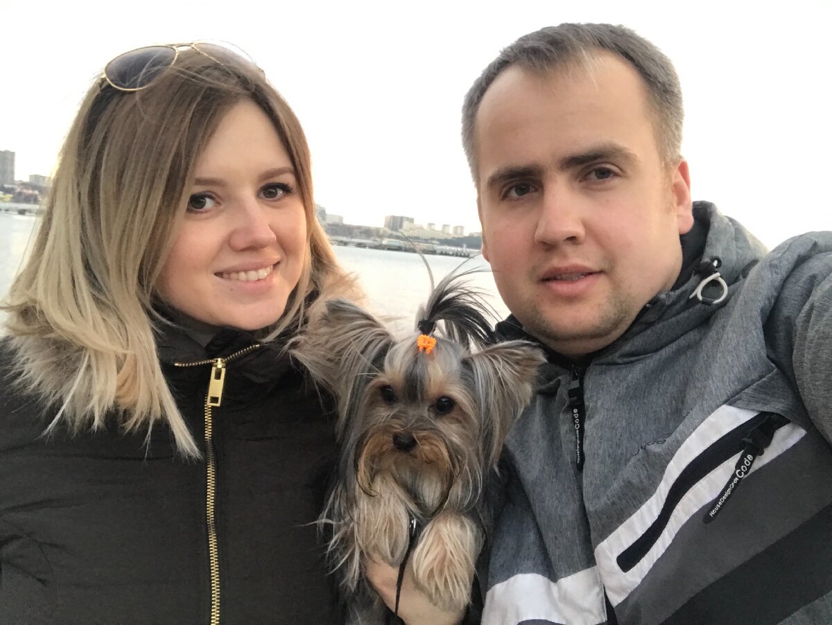 Мы с нашей собачкой Бекки