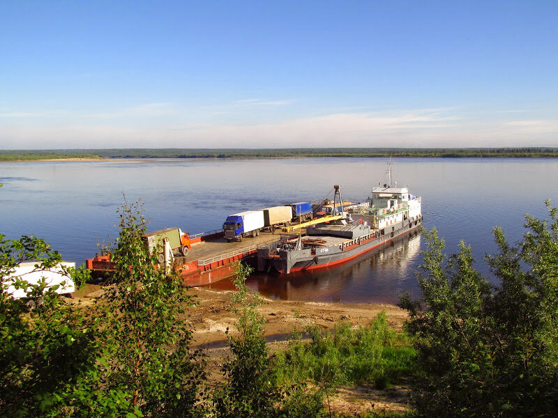 Река Печора в городе Печора