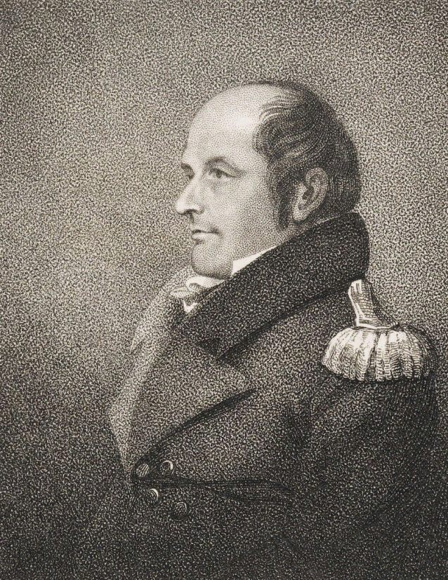 Портрет Джона Франклина (пока ещё не Сэра), 1825 год.