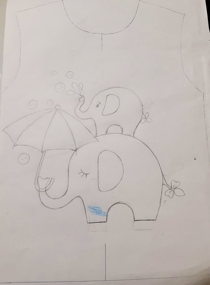 Вот такой эскиз у меня получился