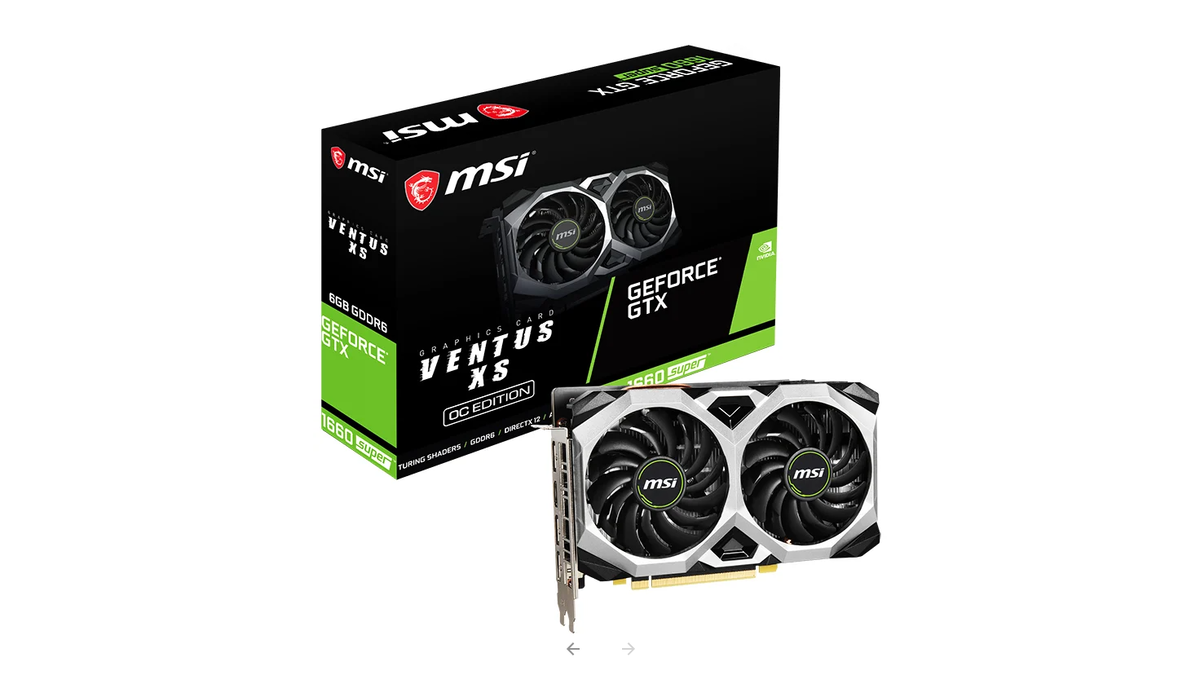 Видеокарта MSI GeForce GTX 1660 SUPER. Взято из Яндекс-картинок