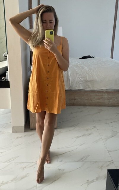 Сарафан на подкладе. Ещё не успела отутюжить. 