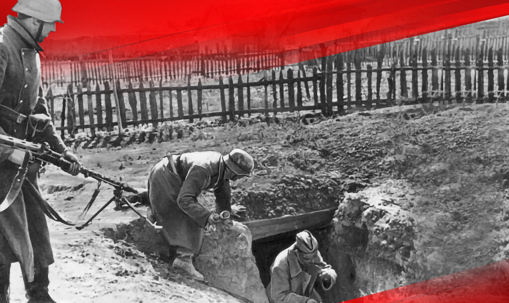 Фашисты обнаружили советского солдата