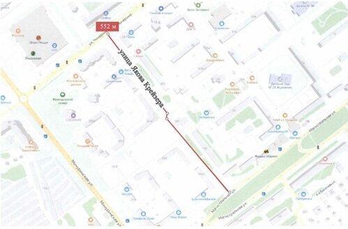 Улица находится между Магистральной и Чичерина