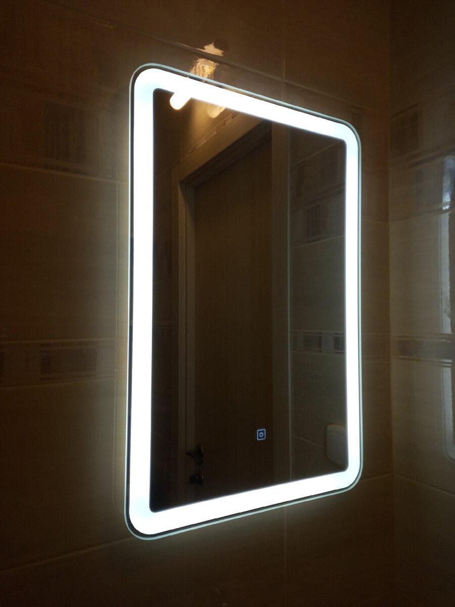 Монтаж зеркала Vigo Bora Classic 400. Отзыв мастера-электрика