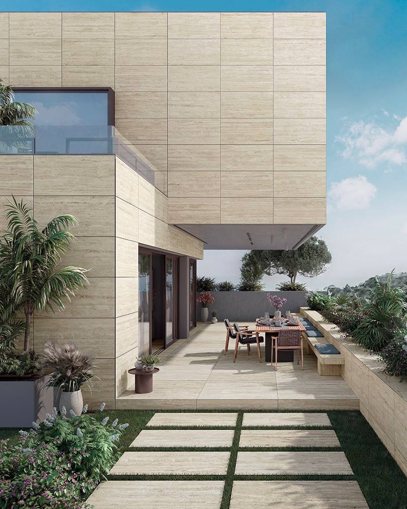 Керамогранит из коллекции Mirage Elysian в экстерьере