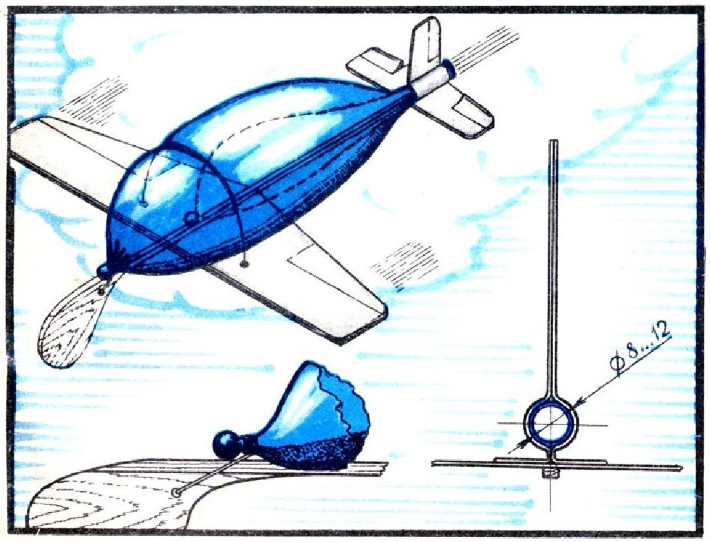 Как из воздушного шарика сделать самолет