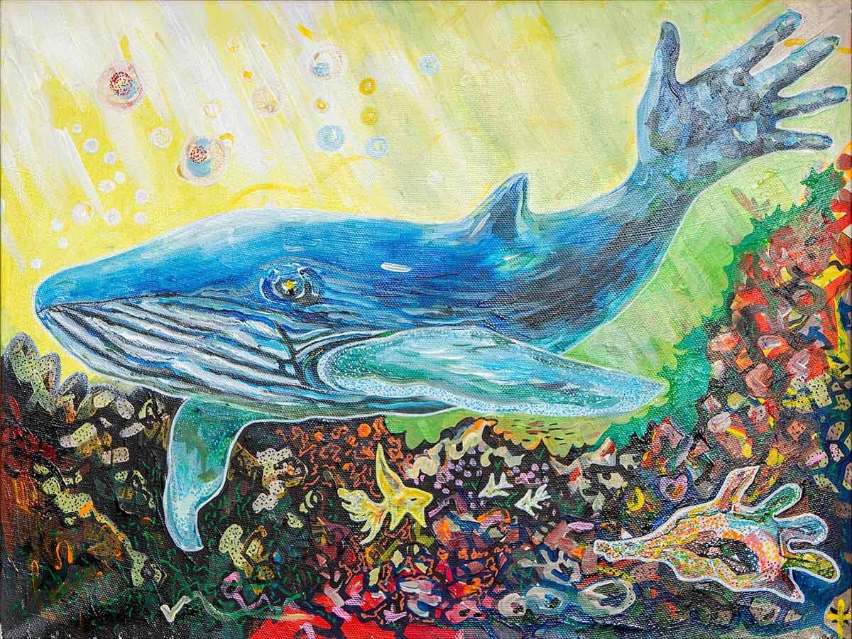 «Сила и покой», 2016 (Акрил, холст. 80x60)