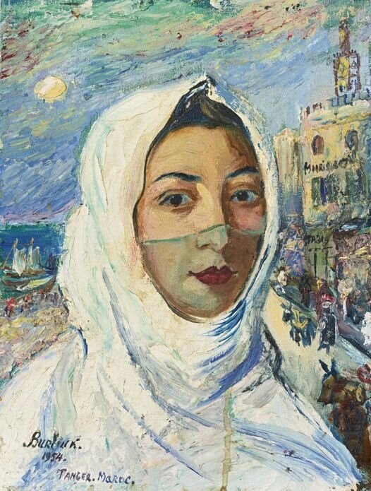«Маруся в Танжере», Давид Бурлюк, 1954
