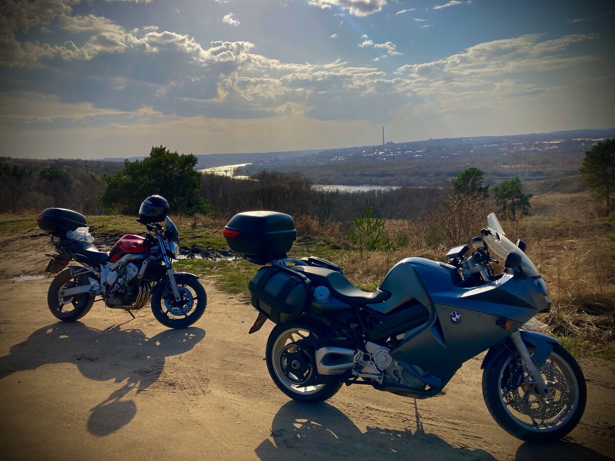 Вид с дороги на реку Ока на въезде в город со стороны Колюпаново.