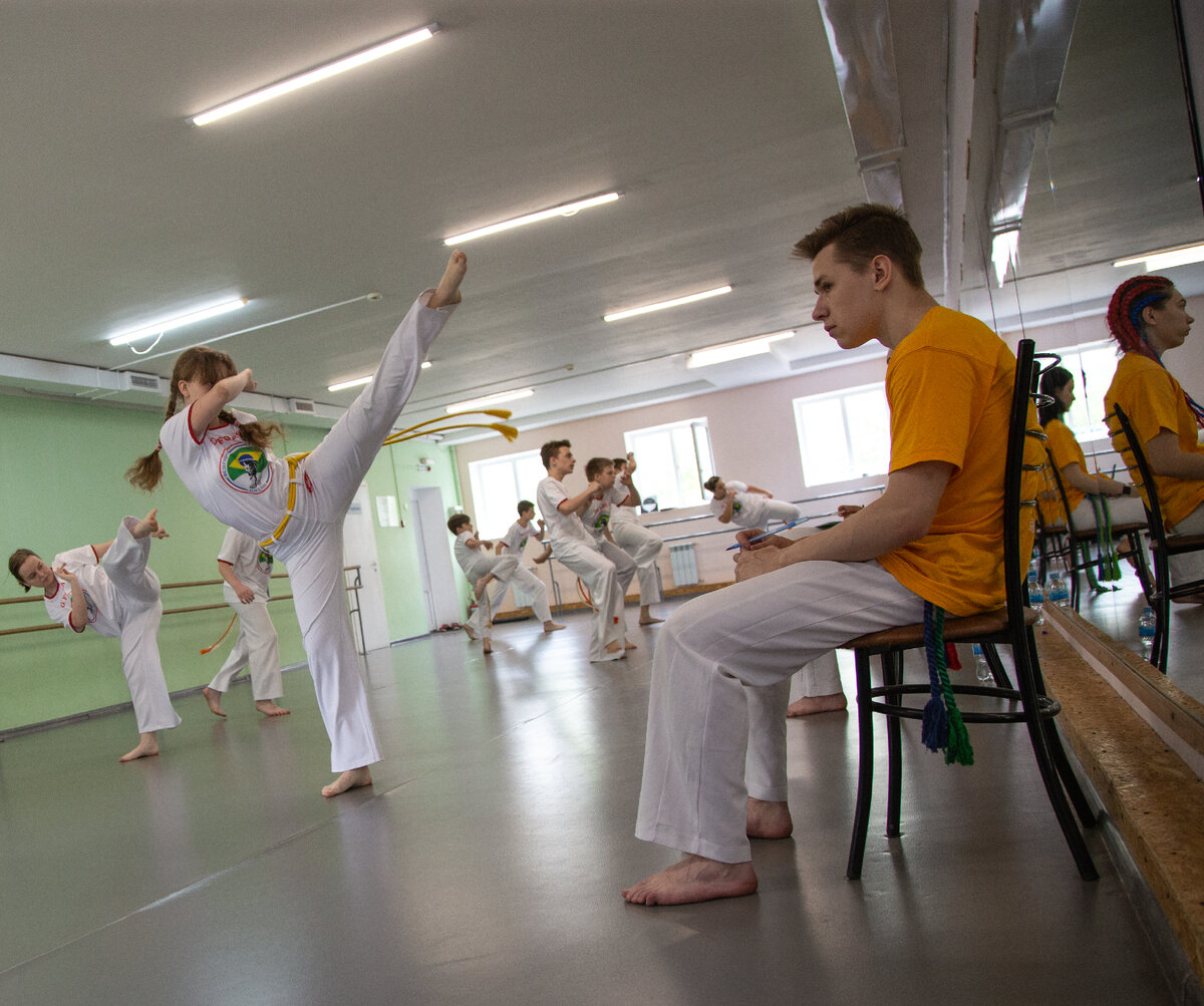 Фото секции капоэйра. Аттестация(получение поясов) со Форса, Самара, май 2023.