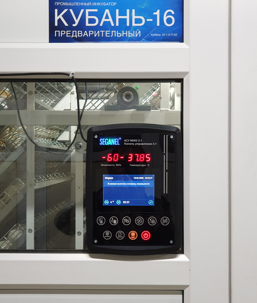 Панель управления MIKO 3.1 Seganel в работе. 