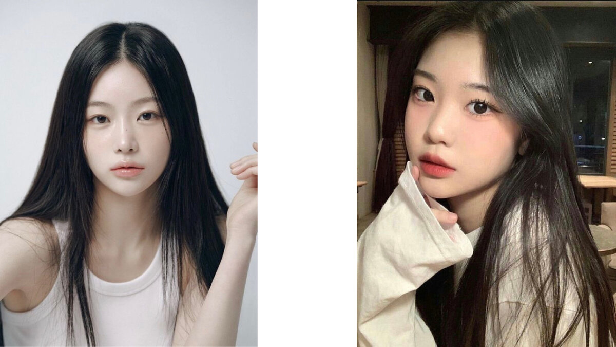 Слева фото японки, а справа китаянка