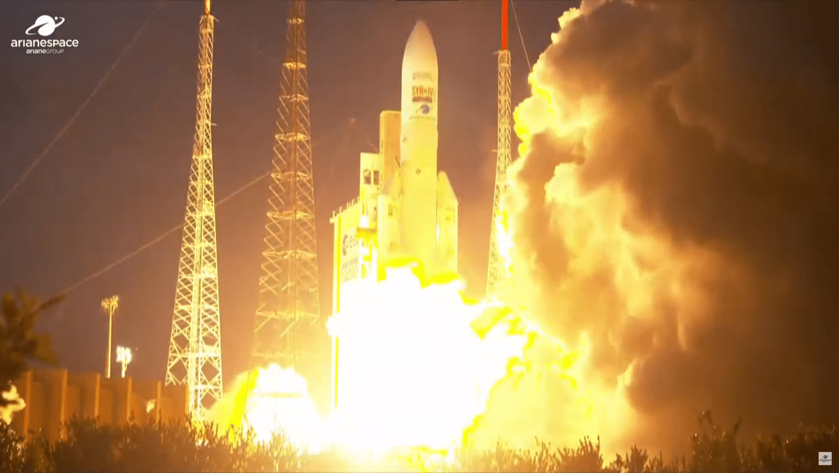    Ракета-носитель Ariane 5 стартует с европейского космодрома Куру, Французская Гвиана, 5 июля 2023 года / © Arianespace