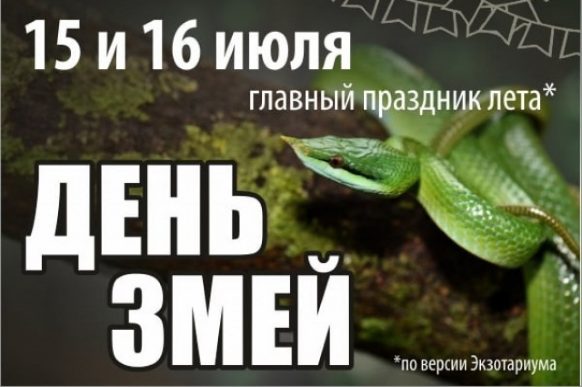    В тульском Экзотариуме пройдет День змей