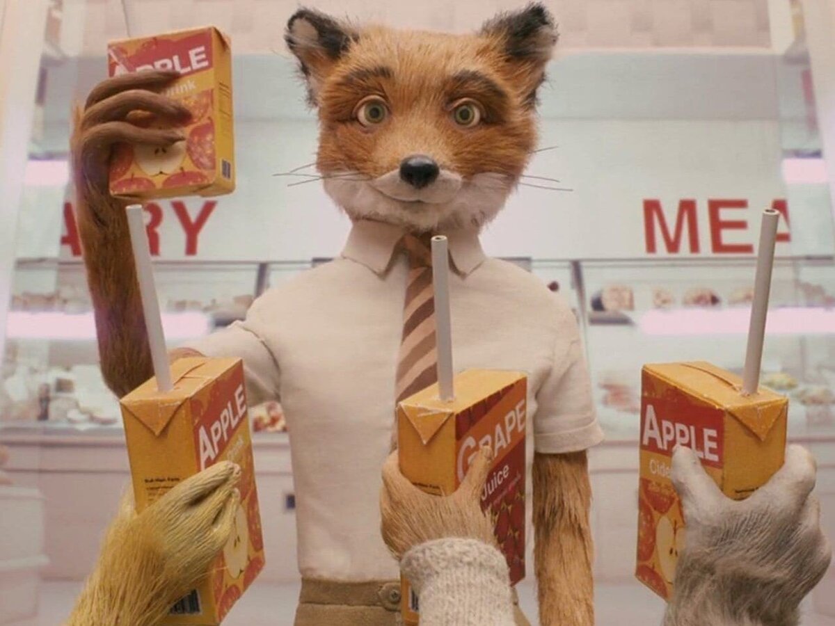 Кадр из мультфильма «Бесподобный мистер Фокс», 2009 год, режиссер Уэс Андерсон