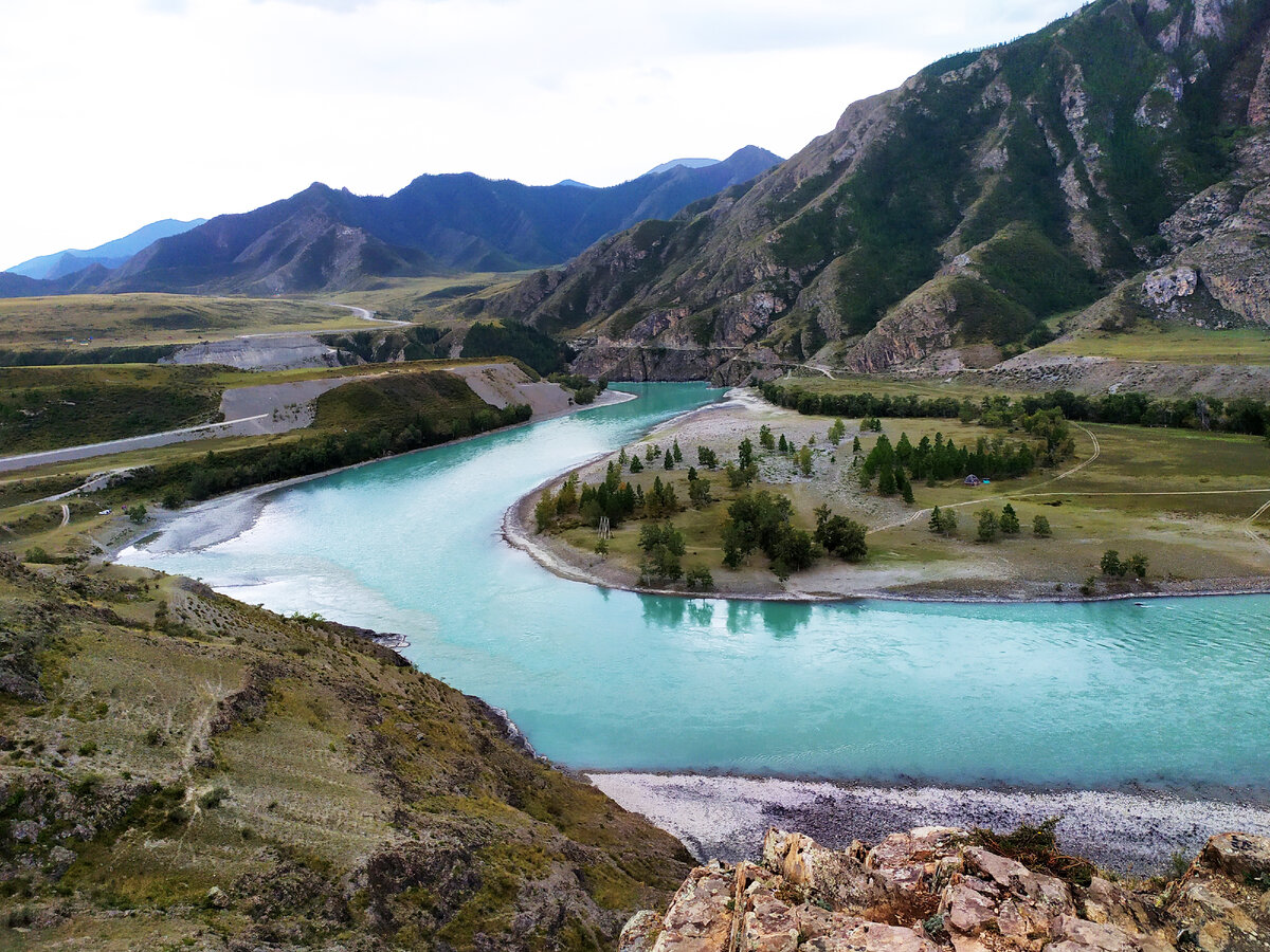 Алтай Катунь в палатках