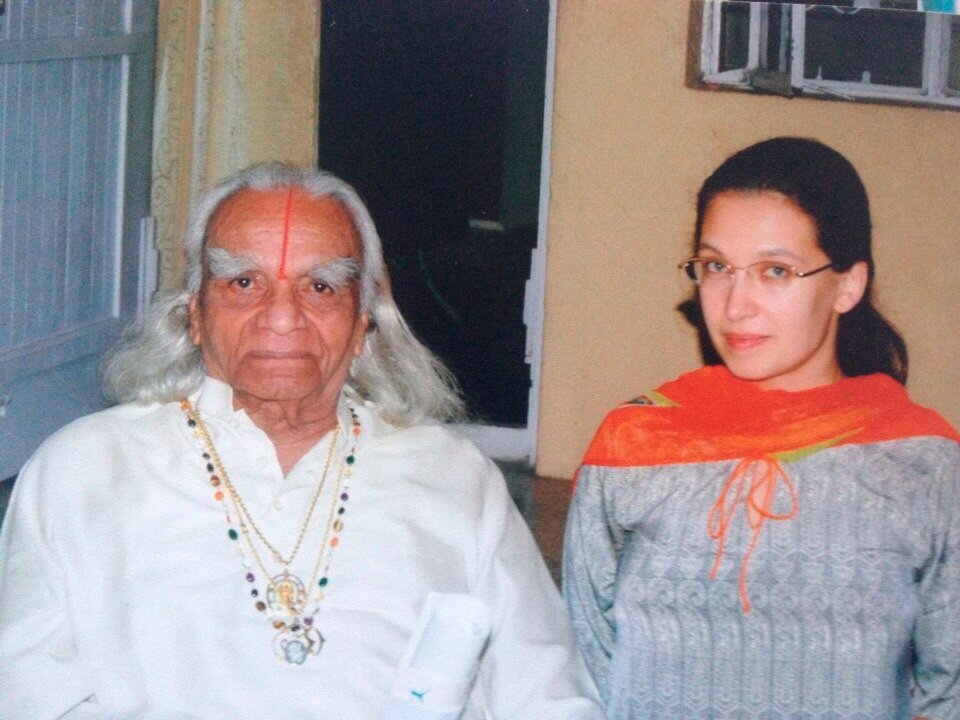 Беллур Кришнамачар Сундараджа Айенгар и Виктория Никитина, 2007 год. Фото из архива Виктории