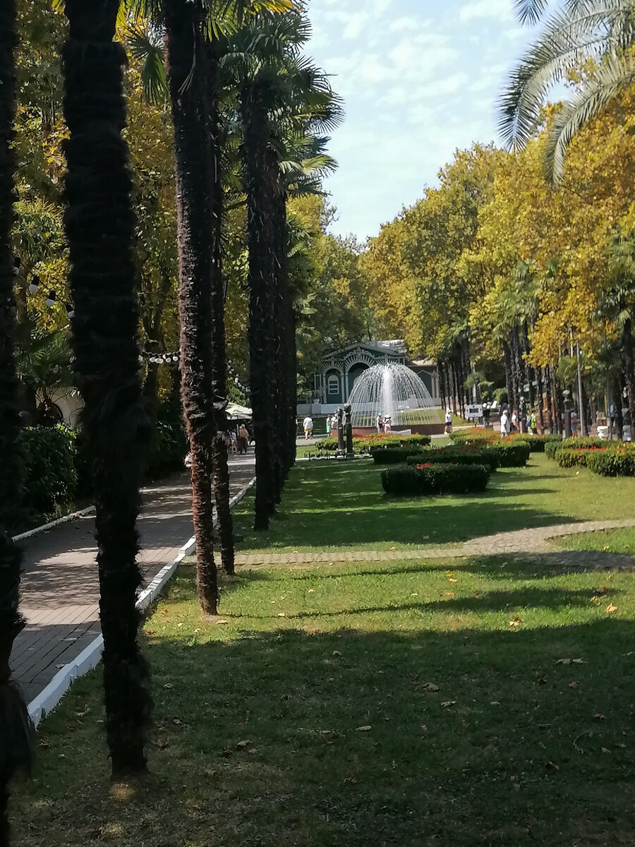 Аллея писателей в парке "Ривьера".