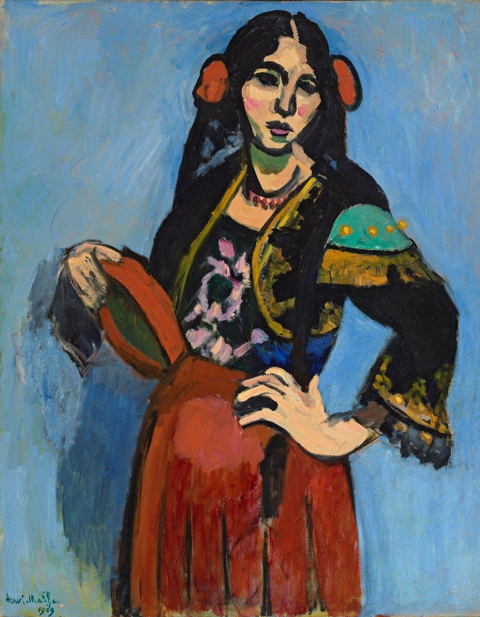 "Испанка с бубном", 1909, 92х73 см, ГМИИ им. Пушкина