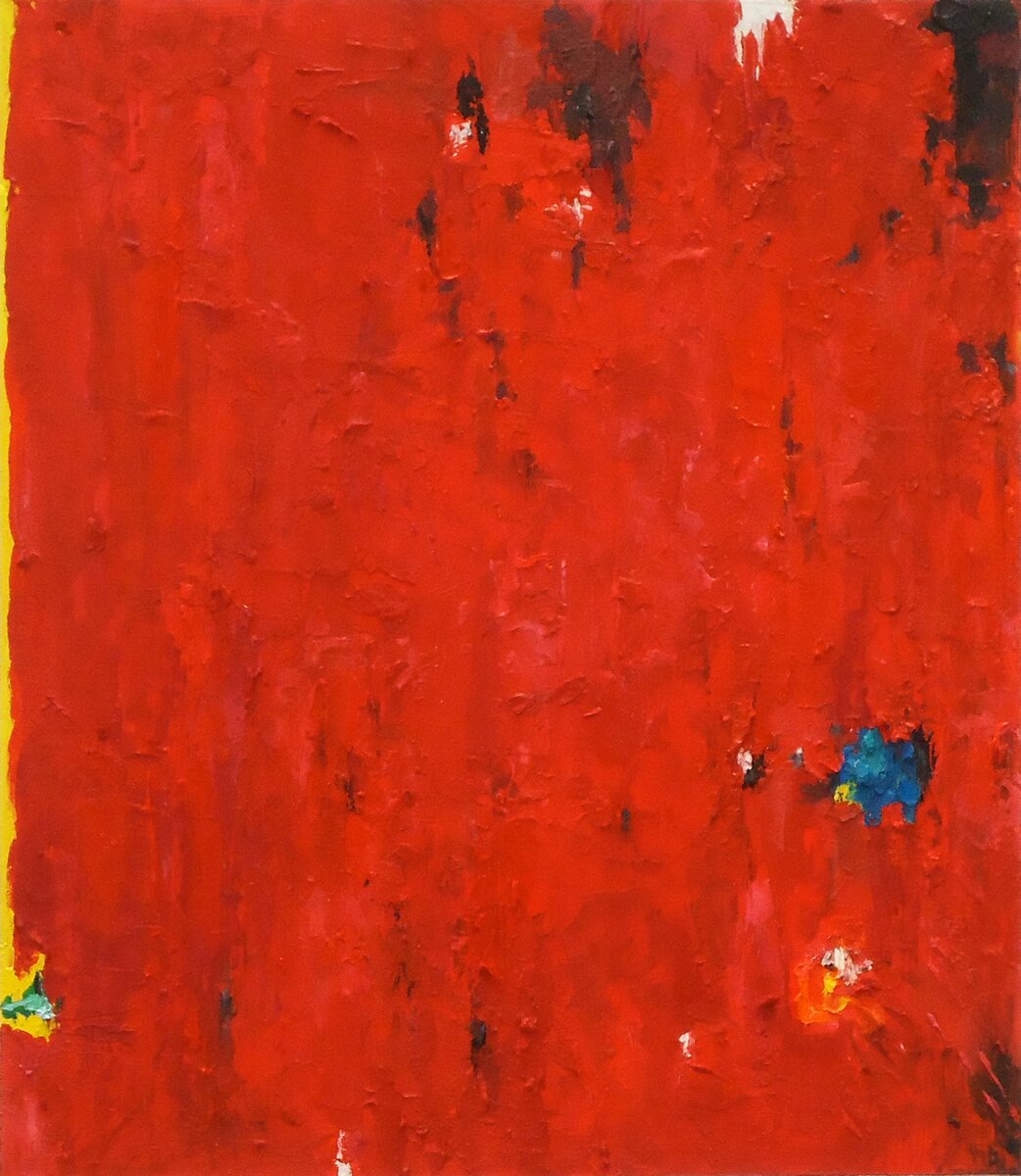 Клиффорд Стилл "1949-H" (1949 г.) - масло, холст - 203.2 х 175.26 см. - Художественная галерея Олбрайт-Нокс, Буффало, Нью-Йорк, США