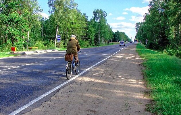 Передвижение на велосипеде по городу