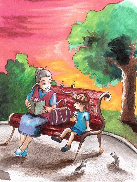 Иллюстрация к сказке художницы Марии Ратьковой  