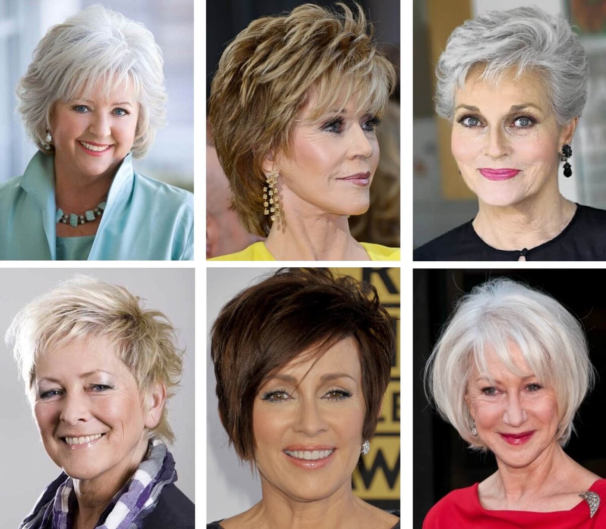 Стрижки на средние волосы для женщин 60+