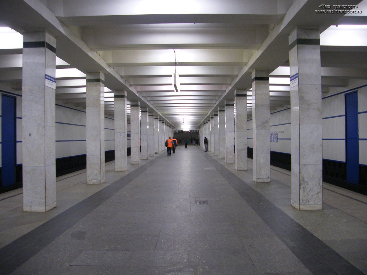 Пример типовой станции упрощённого типа 1960-х годов: Академическая. Фото: Энциклопедия Нашего Транспорта - wiki.nashtransport.ru