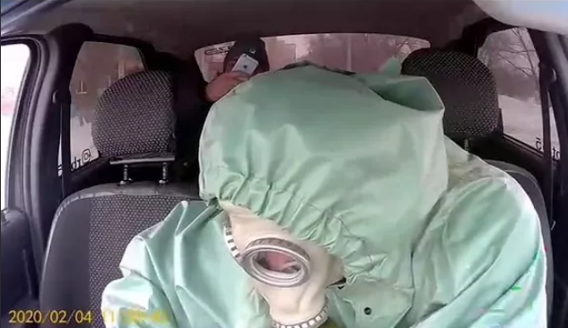 Комичный момент, таксист в озк