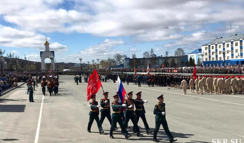 Парад в День Победы в Южно-Сахалинске. 9 мая 2019 года. Фото: архив skr.su