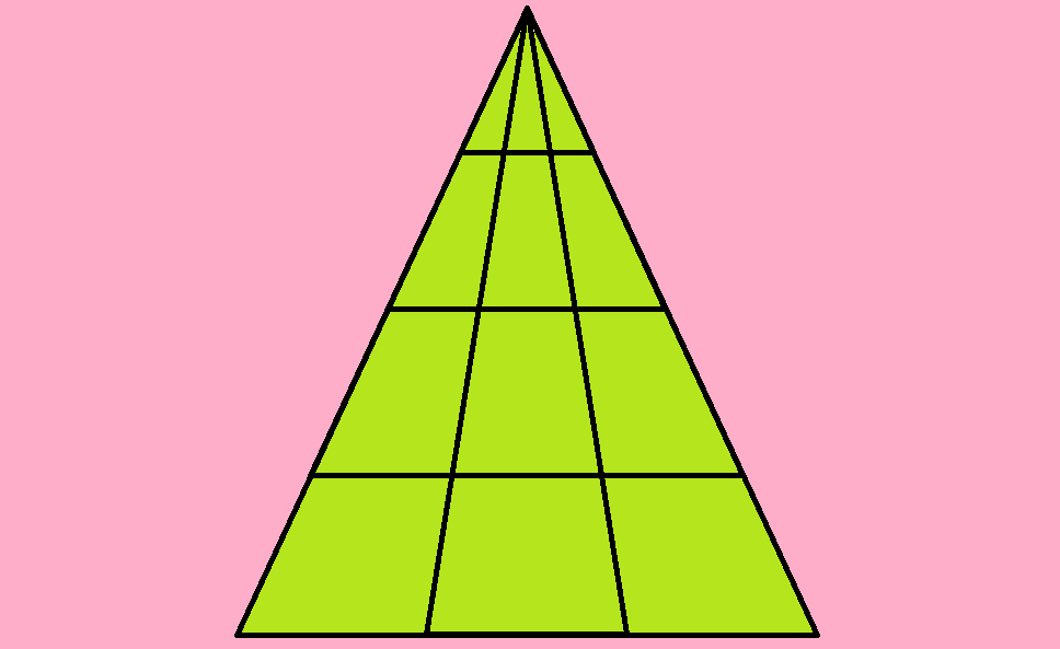 Исследования ученых показывают, что все зашифрованные треугольники могут найти только люди с высоким IQ. Изображение автора.
