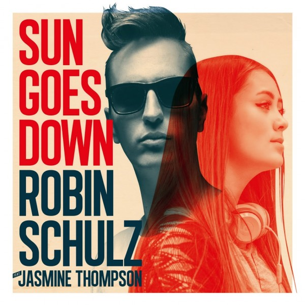 Обложка сингла "Sun Goes Down" немецкого ди-джея и продюсера Робина Шульца с вокалом Жасмин Томпсон