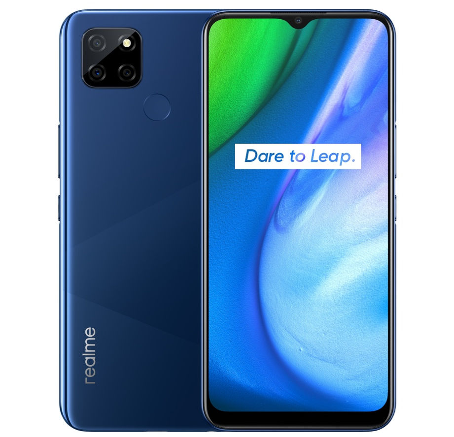 Realme Q2  desing image front/backside  by  FoneArena 