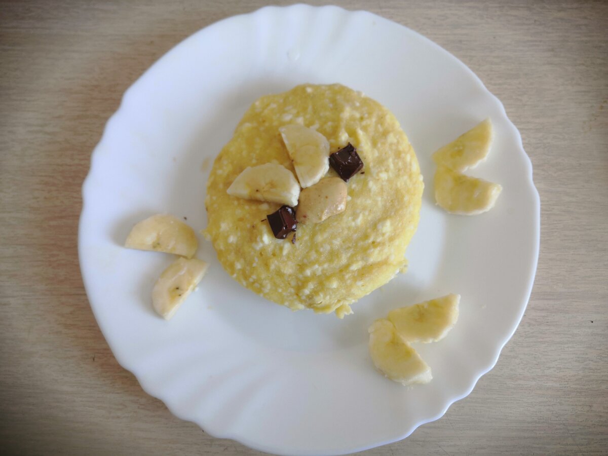 Запеканка с бананом, творогом и манкой в духовке простой рецепт с фото пошагово