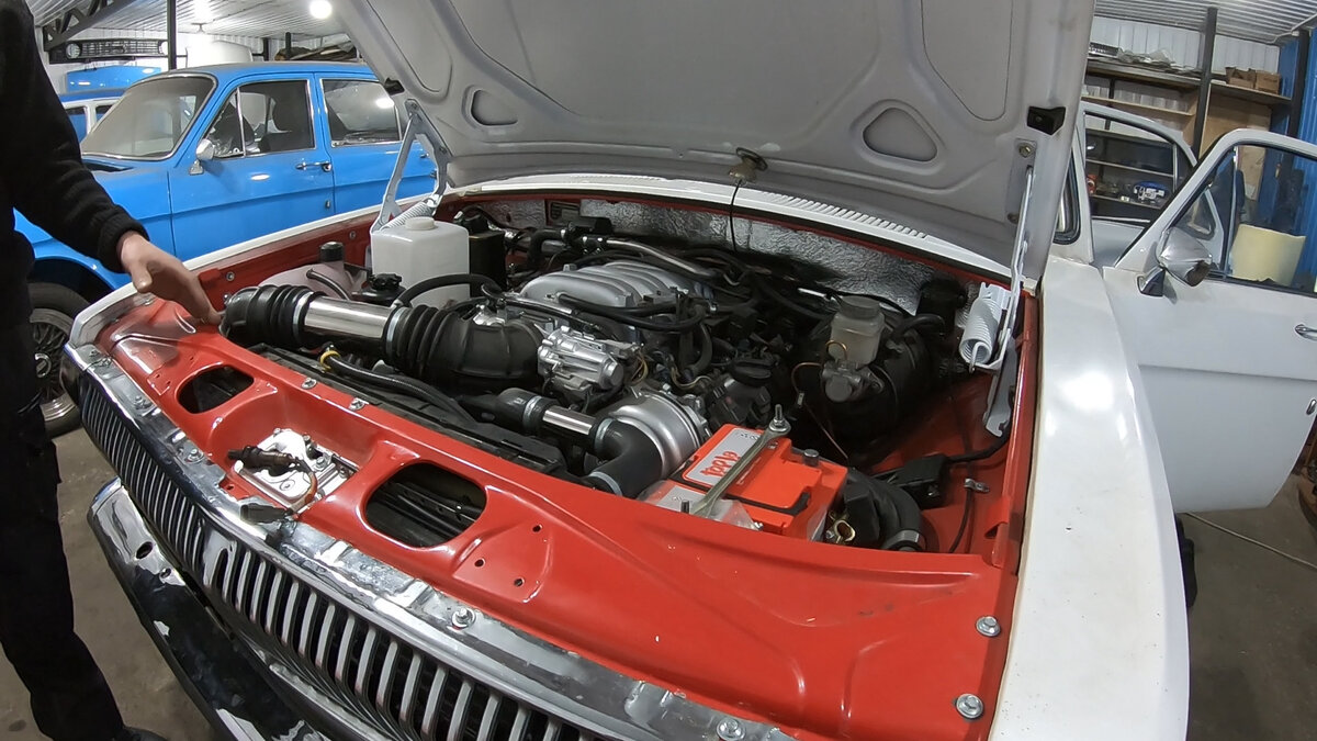 Свап Японского мотора на нашу волгу, ниже по ссылке полное видео