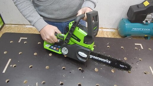 Мой новый помощник в мастерскую Greenworks. | Дачный умелец | Дзен