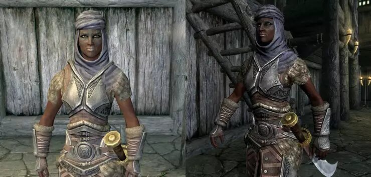 Открывает наш топ Райя , хускарл в поместье «Озерное», если построить таковое в Фолкрит. Отличительная черта этой суровой воительницы – умение использовать в бою парное оружие  что очень редко встречается в игре (только 4 компаньона обладают подобным навыком).